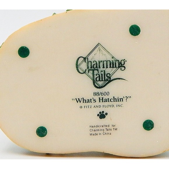 Charming Tails What's Hatchin Mouse Chicks Cracked Eggs 88/600 Fitz And Floyd - Picture 6 of 10